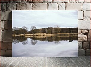 Πίνακας, Reflections on a Calm Lake Σκέψεις σε μια ήρεμη λίμνη