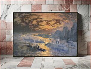 Πίνακας, Reflective river (between ca. 1921 and 1926) by Joseph Pennell