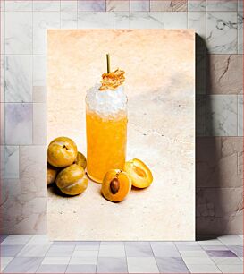 Πίνακας, Refreshing Apricot Drink Δροσιστικό ρόφημα βερίκοκου
