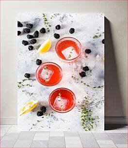 Πίνακας, Refreshing Berry Citrus Drink Δροσιστικό ρόφημα εσπεριδοειδών μούρων