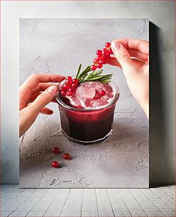 Πίνακας, Refreshing Berry Drink Δροσιστικό ρόφημα μούρων