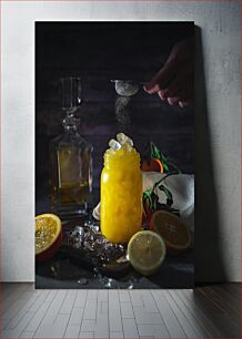 Πίνακας, Refreshing Citrus Drink Preparation Προετοιμασία δροσιστικού ροφήματος εσπεριδοειδών