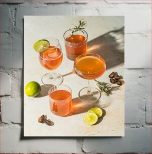 Πίνακας, Refreshing Citrus Drinks Δροσιστικά Ροφήματα Εσπεριδοειδών