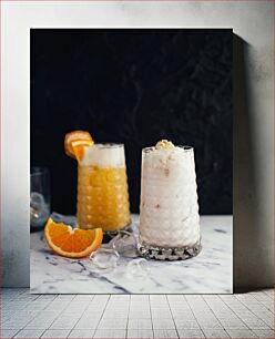 Πίνακας, Refreshing Citrus Drinks Δροσιστικά Ροφήματα Εσπεριδοειδών