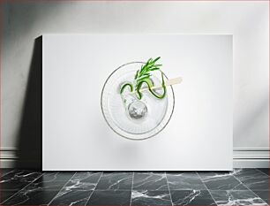 Πίνακας, Refreshing Cocktail with Garnish Δροσιστικό κοκτέιλ με γαρνιτούρα