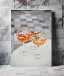 Πίνακας, Refreshing Cocktails Δροσιστικά Κοκτέιλ