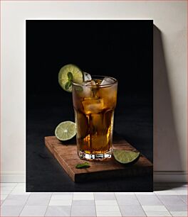 Πίνακας, Refreshing Iced Drink with Lime Δροσιστικό παγωμένο ρόφημα με λάιμ