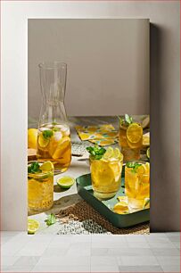 Πίνακας, Refreshing Lemon Beverages Δροσιστικά ποτά με λεμόνι