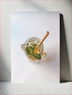 Πίνακας, Refreshing Lemonade with Mint Δροσιστική Λεμονάδα με Μέντα