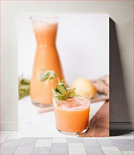 Πίνακας, Refreshing Orange Drink Δροσιστικό Ποτό Πορτοκάλι