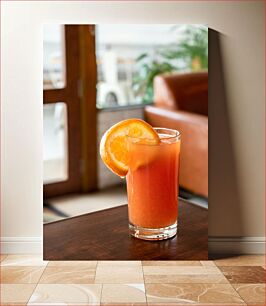 Πίνακας, Refreshing Orange Drink Δροσιστικό Ποτό Πορτοκάλι