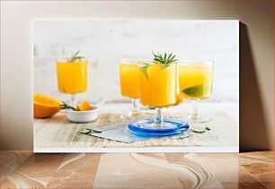 Πίνακας, Refreshing Orange Drink on a Summer Day Δροσιστικό ρόφημα πορτοκαλιού μια καλοκαιρινή μέρα