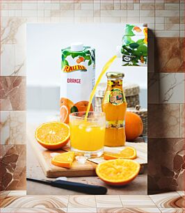 Πίνακας, Refreshing Orange Juice Δροσιστικός Χυμός Πορτοκαλιού
