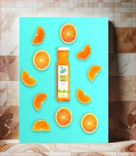 Πίνακας, Refreshing Orange Juice with Slices Δροσιστικός χυμός πορτοκαλιού με φέτες