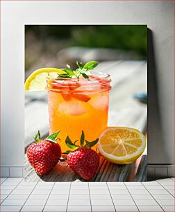 Πίνακας, Refreshing Strawberry Lemonade Δροσιστική λεμονάδα φράουλας