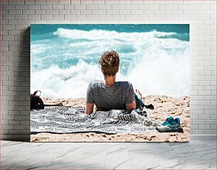 Πίνακας, Relaxing by the Sea Χαλάρωση δίπλα στη θάλασσα