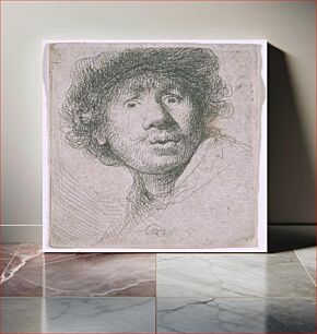 Πίνακας, Rembrandt van Rijn's Self-Portrait in a Cap