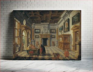Πίνακας, Renaissance Interior with tric trac players by Bartholomeus Corneliszoon van Bassen