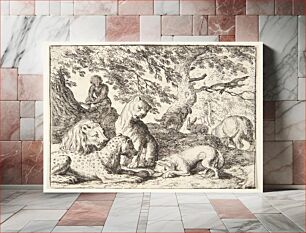 Πίνακας, Renard tells the lion a lie by Allaert Van Everdingen