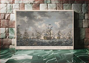 Πίνακας, Representation of the Glarious Defeat of the French Fleet off Belleisle on the 20 November 1759
