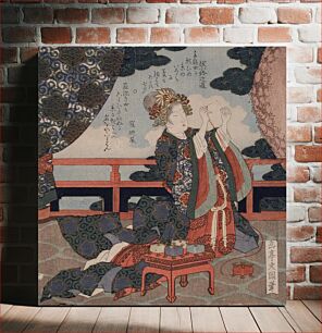 Πίνακας, Representing the Tanabata Festival: Weaver Princess Threading a Needle by Yashima Gakutei