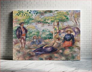 Πίνακας, Resting in the Grass (Le Repos sur l'herbe) by Pierre Auguste Renoir