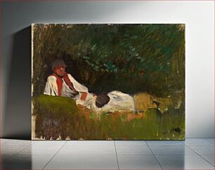 Πίνακας, Resting lovers by László Mednyánszky
