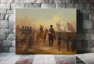 Πίνακας, Review of Rhode Island and Maine Troops, James Walker
