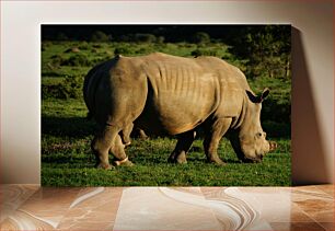 Πίνακας, Rhino Grazing Βόσκηση ρινόκερων