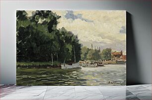 Πίνακας, Richmond, thames, 1924, by Alfred William Finch