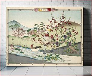 Πίνακας, Rinsai's Thirty-six Birds and Flowers by Shiba Rinsai