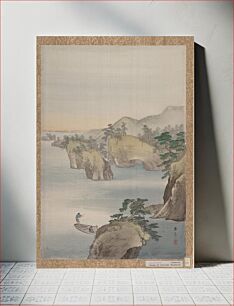 Πίνακας, River Scene with Rocky Hills in Background by Kawabata Gyokushō