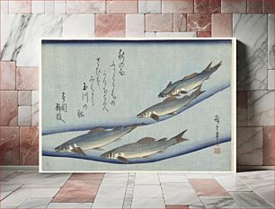 Πίνακας, River Trout by Utagawa Hiroshige