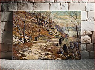 Πίνακας, Road Down the Palisades (c.1911) by Ernest Lawson