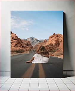 Πίνακας, Road Through Rocky Landscape Δρόμος μέσα από το βραχώδες τοπίο