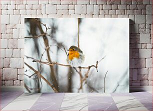 Πίνακας, Robin in Winter Robin τον χειμώνα