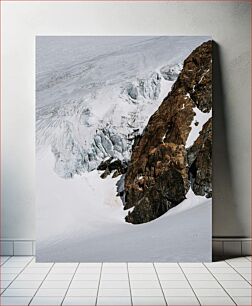 Πίνακας, Rock and Ice Landscape Τοπίο βράχου και πάγου