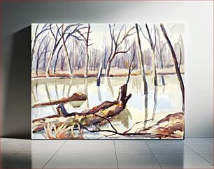 Πίνακας, Rock Creek, Winter, Edgar Nye