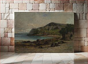 Πίνακας, Rocks at Newport, Edward Mitchell Bannister