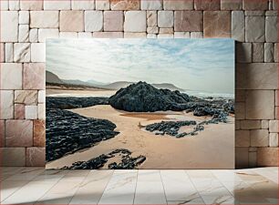 Πίνακας, Rocky Beach Landscape Τοπίο Βραχώδης Παραλίας