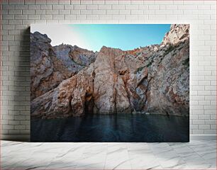 Πίνακας, Rocky Cliff and Calm Waters Rocky Cliff and Calm Waters