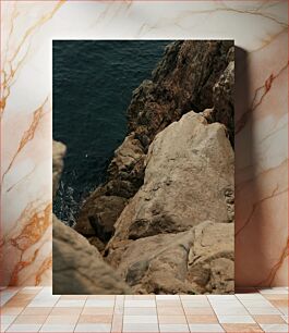 Πίνακας, Rocky Cliff by the Sea Rocky Cliff by the Sea