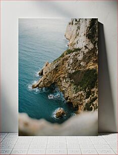 Πίνακας, Rocky Coastal Cliff Βραχώδης παράκτιος βράχος