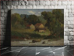 Πίνακας, Rocky Farm, Newport by Edward Mitchell Bannister
