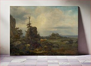 Πίνακας, Rocky landscape by Melchior Fritsch