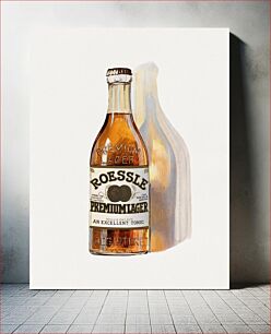 Πίνακας, Roessle premium lager : An excellent tonic (1880), vintage beverage advertisement by Walker Lith. & Pub. Co