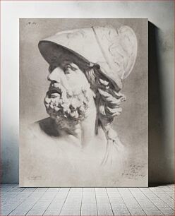Πίνακας, Roman head with helmet (1876–1924) by Gerrit Willem Dijsselhof
