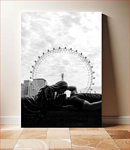 Πίνακας, Romantic Moment by the Ferris Wheel Ρομαντική στιγμή από την ρόδα του λούνα παρκ