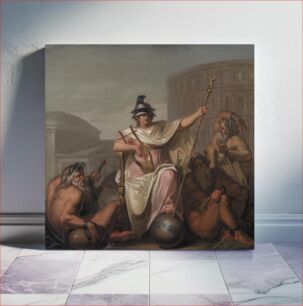 Πίνακας, Rome dominates the other continents. Allegory of one of four main eras in Europe's cultural history by Nicolai Abildgaard