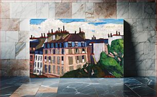 Πίνακας, Rooftops, Paris (1909-1912) by Henry Lyman Sayen